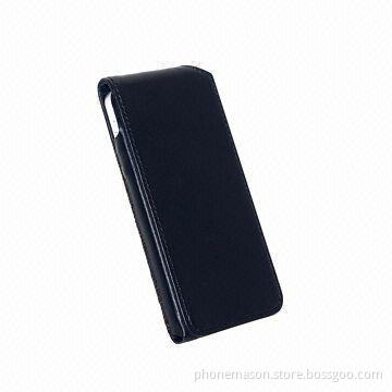 Stitch Flip PU Leather Case with Fiber, Ideal for iPhone 5